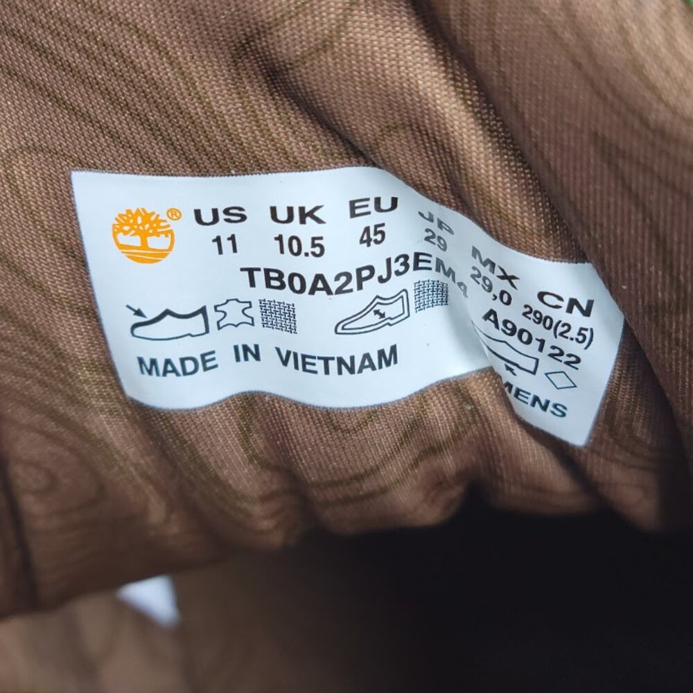 TIMBERLAND black pioneers euro hiker boots Sz 11 NEW - Picture 10 of 10